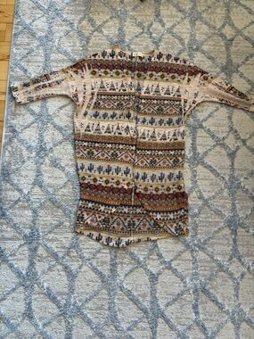 3 for $25 Ginger G Knit cardigan in Cream, Navy & Rust Speckle size medium